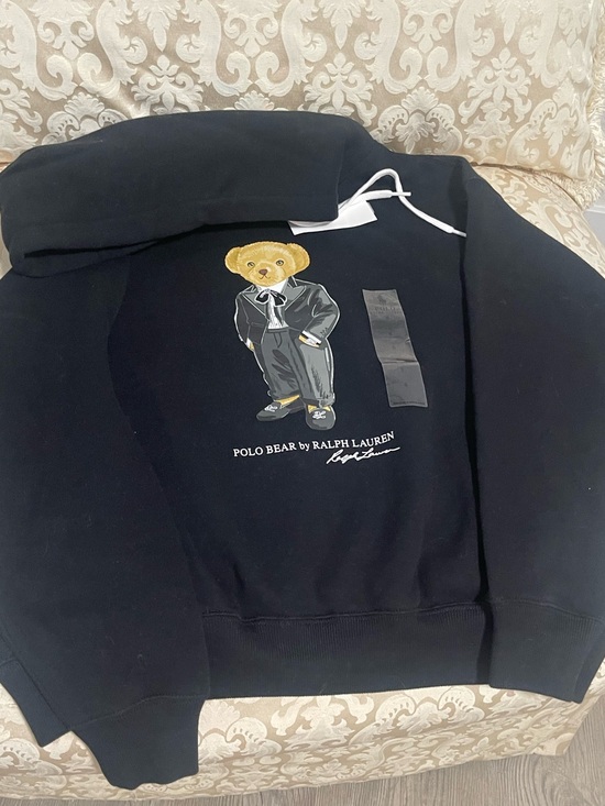Polo Ralph Lauren Sweaters - Polo by Ralph Lauren Black Bear Graphic Crewneck